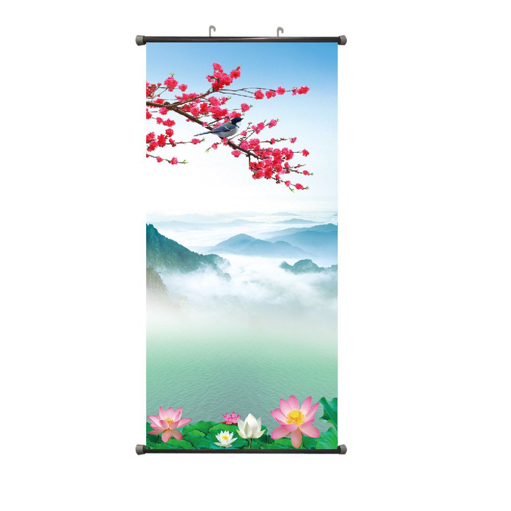 US Cloth Hanging Painting Decoration Artwork Picture Non Fading Lake Mountain Nature Scenerys Modern Landscape Poster Custom Art Canvas Print Wall Decor Photo Office Home Living Room Bedroom - Renee Lane Company