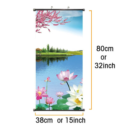 US Cloth Hanging Painting Decoration Artwork Picture Non Fading Lake Mountain Nature Scenerys Modern Landscape Poster Custom Art Canvas Print Wall Decor Photo Office Home Living Room Bedroom - Renee Lane Company
