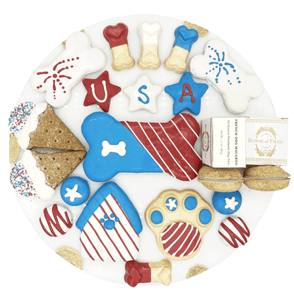 USA Themed Dog Treats Gift Box - Renee Lane Company