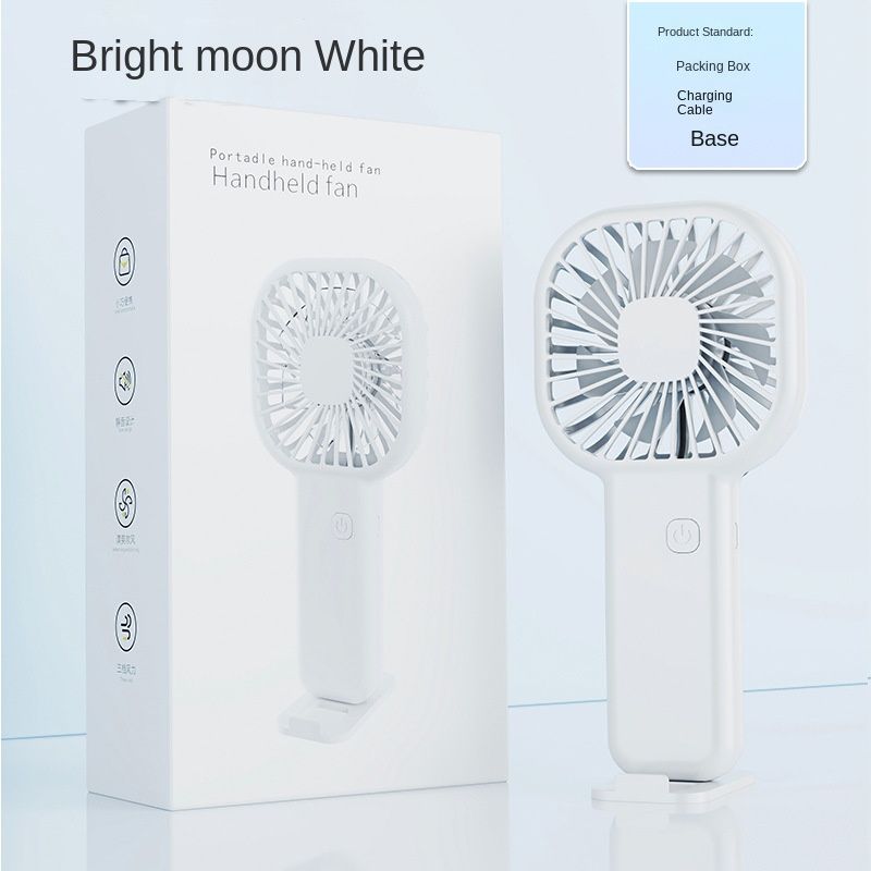 USB mini fan cartoon handheld fan portable desktop charging home electric fan gift - Renee Lane Company