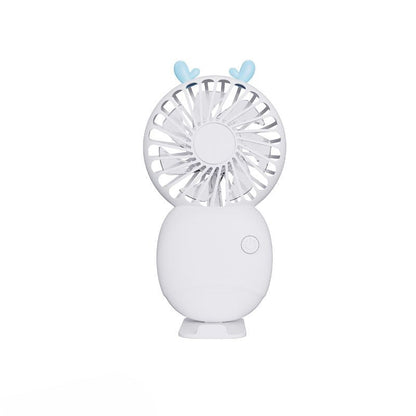 USB mini fan cartoon handheld fan portable desktop charging home electric fan gift - Renee Lane Company