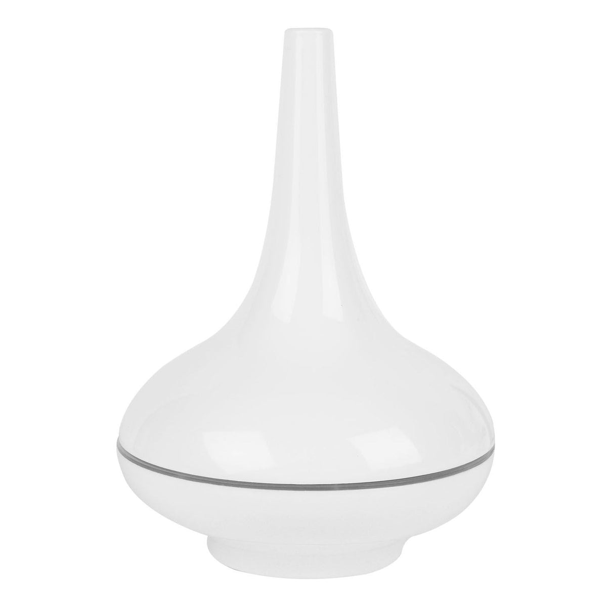 White ultrasonic cool mist humidifier aroma diffuser, front view