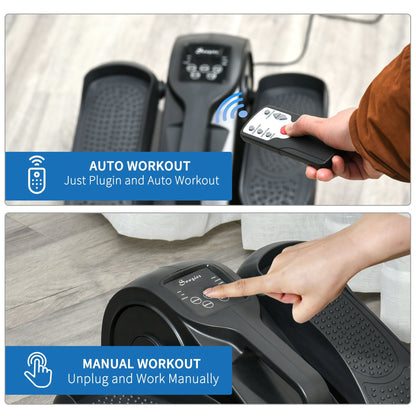 Under Desk Elliptical Foot Pedal Exerciser with Adjustable Speed Remote LCD - Renee Lane Company