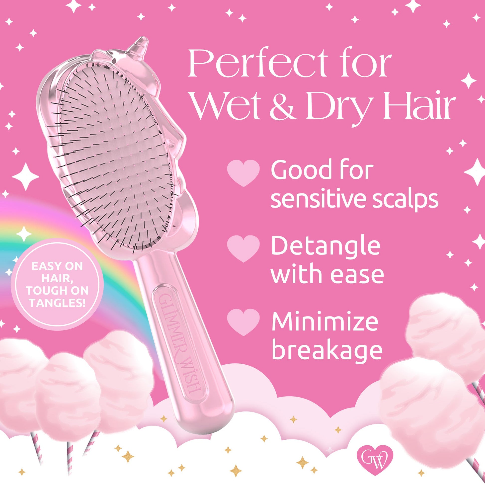 Unicorn Detangling Hair Brush - Renee Lane Company