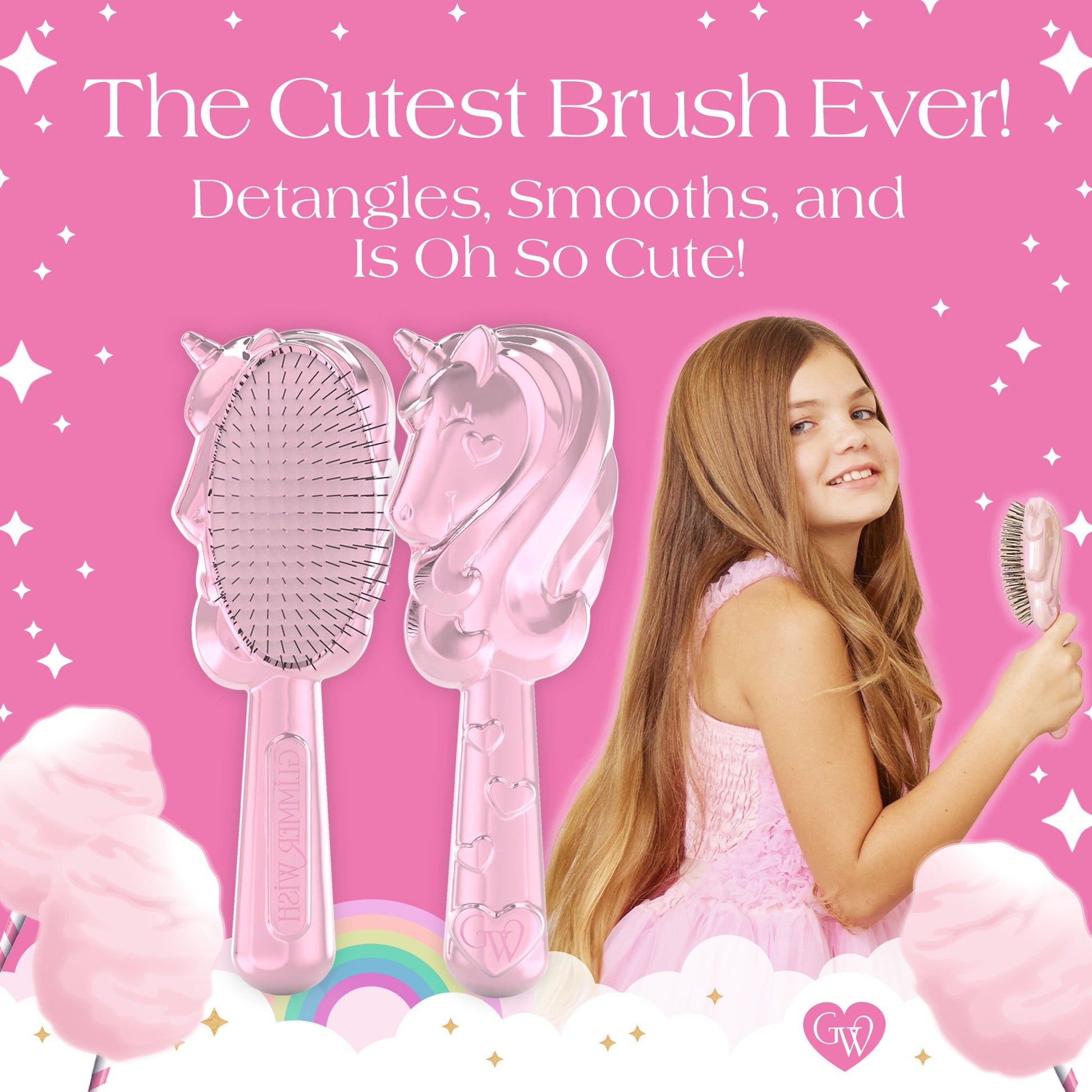 Unicorn Detangling Hair Brush - Renee Lane Company