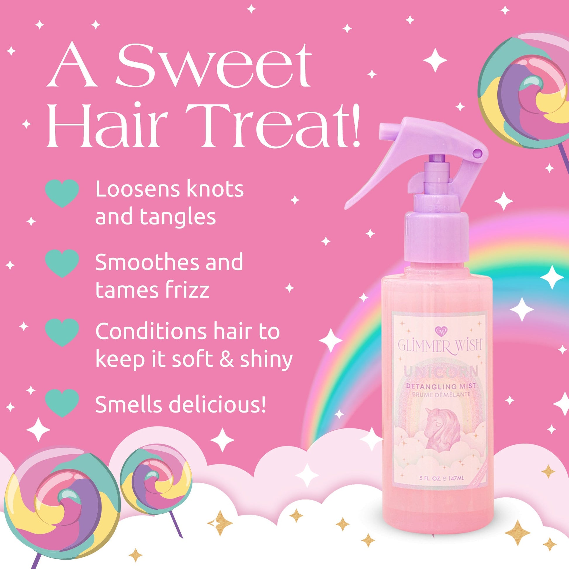 Unicorn Hair Detangling Mist - Renee Lane Company