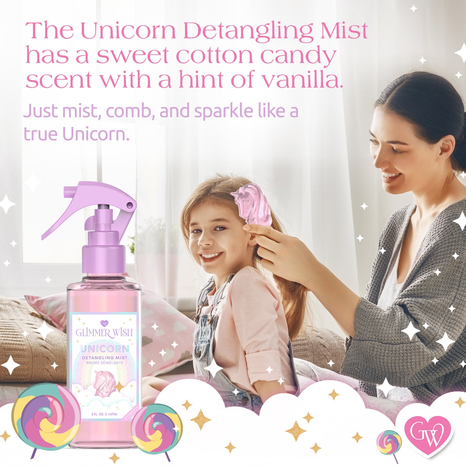 Unicorn Hair Detangling Mist - Renee Lane Company