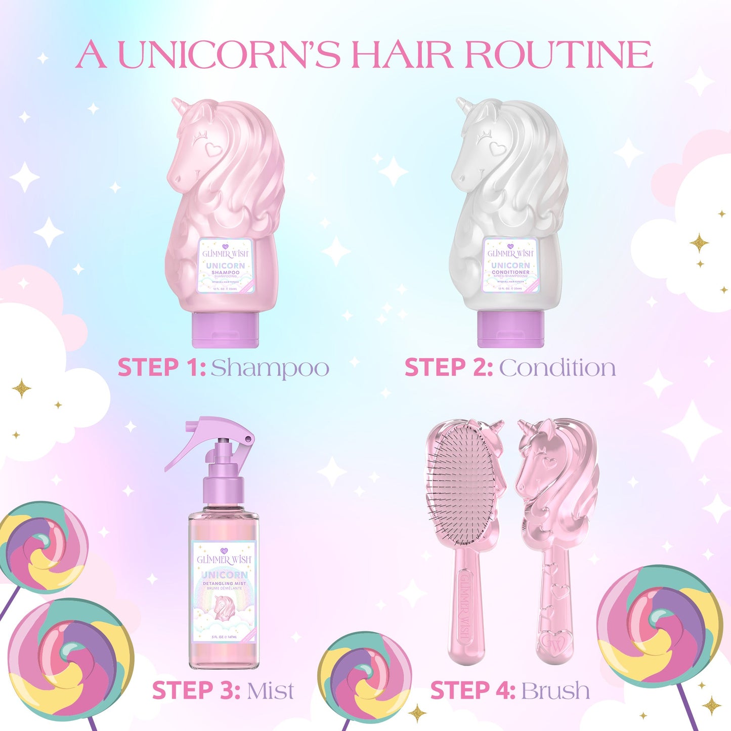 Unicorn Hair Detangling Mist - Renee Lane Company