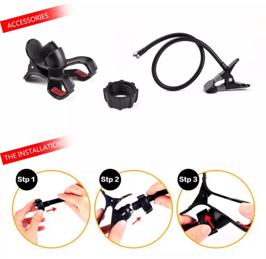 Universal Lazy Mobile Phone Gooseneck Stand Holder Flexible Bed Desk Table Clip - Renee Lane Company