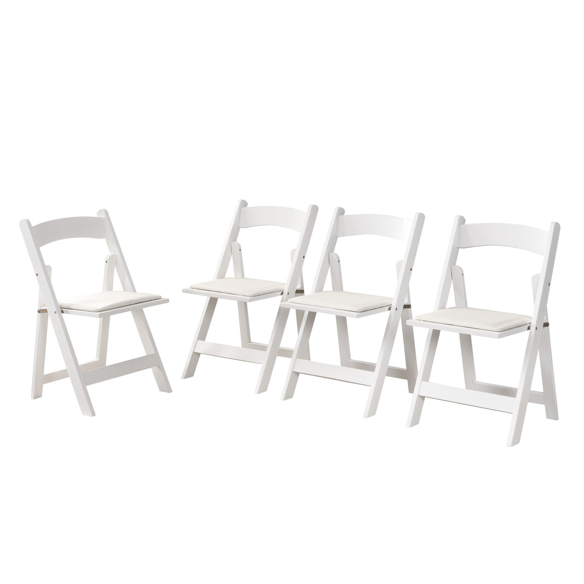 Upholstered folding chair, space saving, easy to carry, 4PCS, Dining room - Renee Lane Company