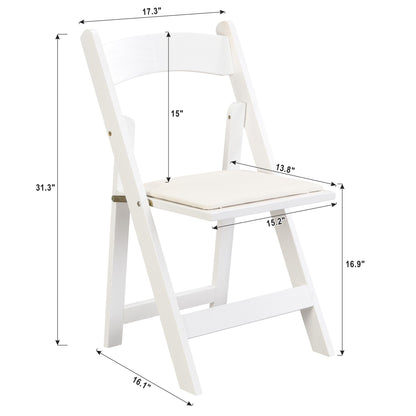 Upholstered folding chair, space saving, easy to carry, 4PCS, Dining room - Renee Lane Company