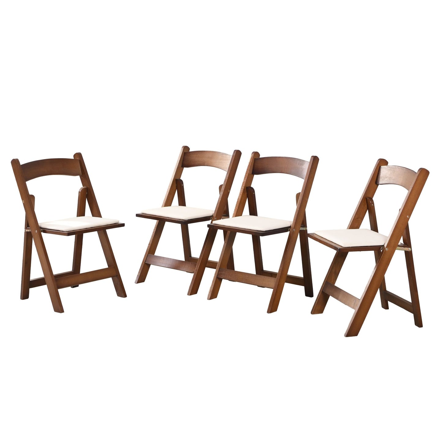 Upholstered folding chair, space saving, easy to carry, 4PCS, Dining room - Renee Lane Company