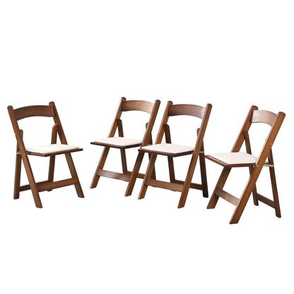 Upholstered folding chair, space saving, easy to carry, 4PCS, Dining room - Renee Lane Company
