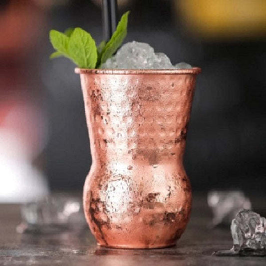 Urban Bar Tumblers In Hand Hammered Copper - Renee Lane Company