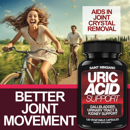Uric Acid Support -120 Capsules - Supports Kidney Cleanse Detox & Repair, Gallbladder & Urinary Tract Issues - Renee Lane Company