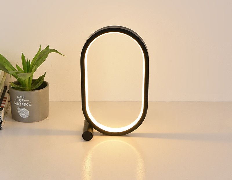 Usb Plug-In Lamp Oval Acrylic Lamp Touch Control Dimmable Modern Simple Creative Night Lamp Bedside Reading Lamp Desk Table Led - Renee Lane Company
