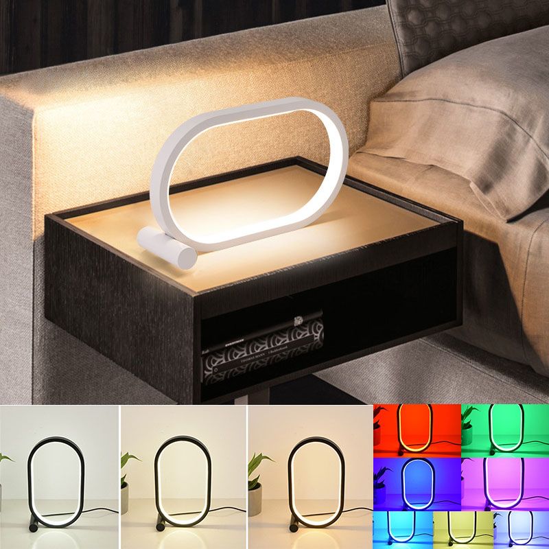 Usb Plug-In Lamp Oval Acrylic Lamp Touch Control Dimmable Modern Simple Creative Night Lamp Bedside Reading Lamp Desk Table Led - Renee Lane Company
