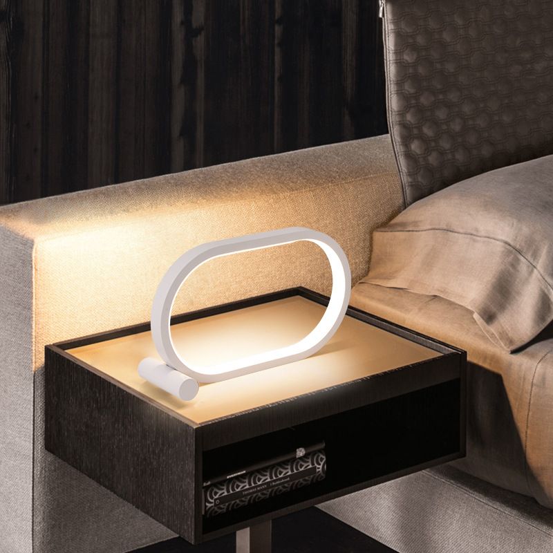 Usb Plug-In Lamp Oval Acrylic Lamp Touch Control Dimmable Modern Simple Creative Night Lamp Bedside Reading Lamp Desk Table Led - Renee Lane Company