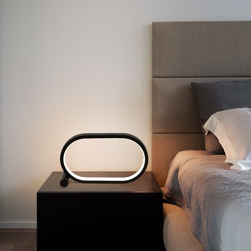Usb Plug-In Lamp Oval Acrylic Lamp Touch Control Dimmable Modern Simple Creative Night Lamp Bedside Reading Lamp Desk Table Led - Renee Lane Company