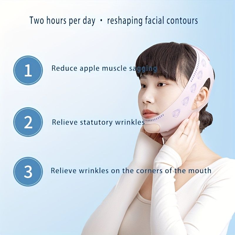 V-Shaped Face Lift Mask: Instantly Contour & Firm Your Face for a Youthful Glow - Perfect Beauty Gift for Women! - Renee Lane Company