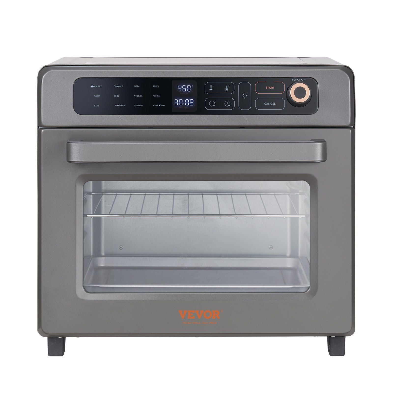 VEVOR 12-IN-1 Air Fryer Toaster Oven with LED Touch & 25L Capacity - Renee Lane Company
