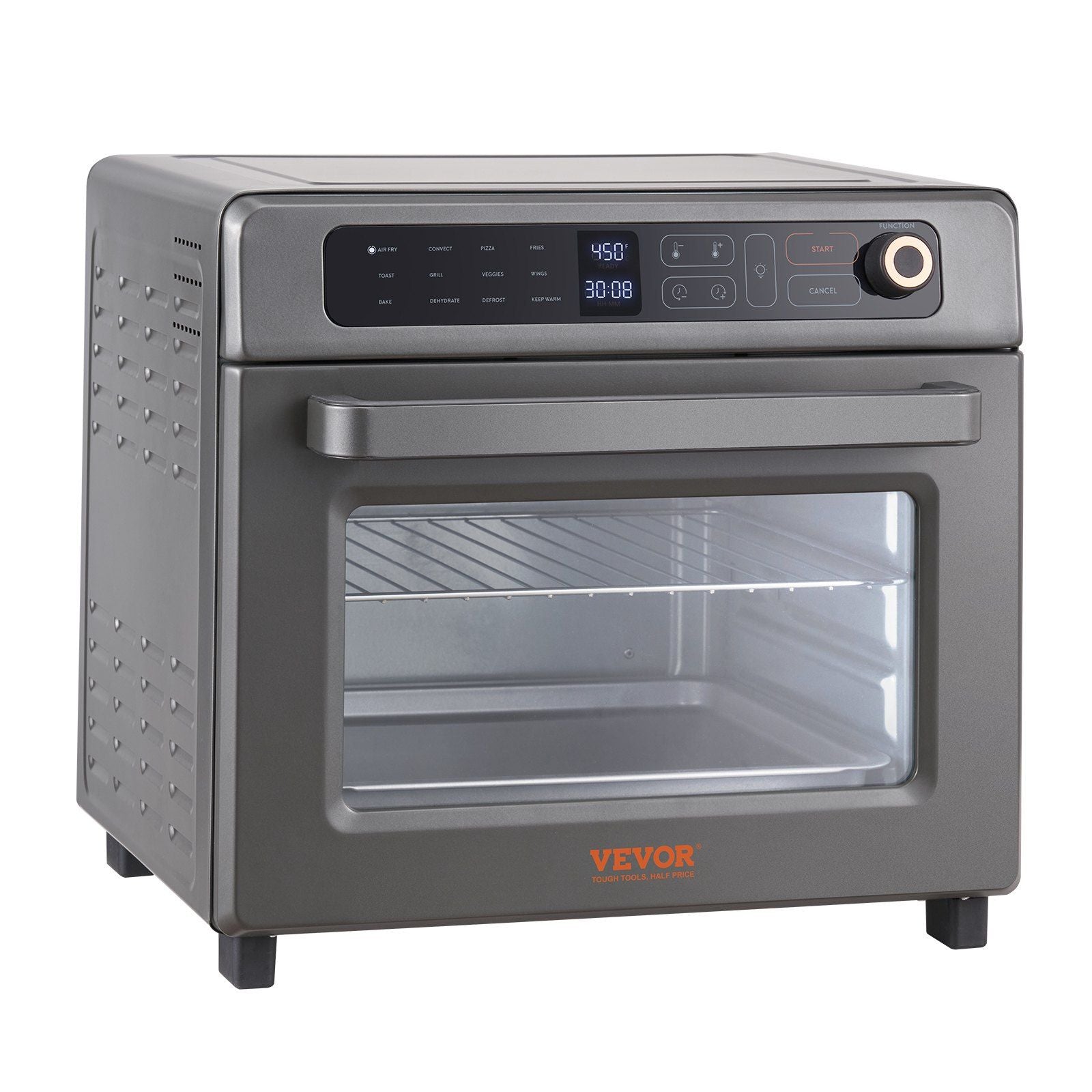 VEVOR 12-IN-1 Air Fryer Toaster Oven with LED Touch & 25L Capacity - Renee Lane Company