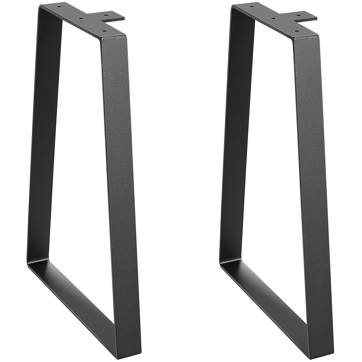 VEVOR 16 inch Trapezoid Steel Table Legs, Replacement Furniture Legs Set of 2 for DIY Coffee Tables, Modern Desks, Bench, Night Stands, Sofa, Max Load 400 lbs Heavy Duty, Quick Instalation Legs Black - Renee Lane Company
