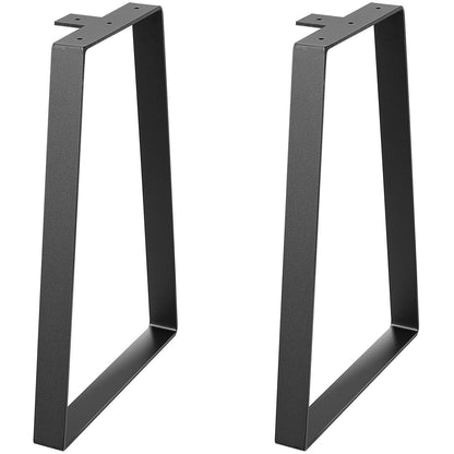 VEVOR 16 inch Trapezoid Steel Table Legs, Replacement Furniture Legs Set of 2 for DIY Coffee Tables, Modern Desks, Bench, Night Stands, Sofa, Max Load 400 lbs Heavy Duty, Quick Instalation Legs Black - Renee Lane Company