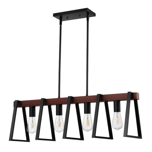 VEVOR 4-Light Kitchen Island Pendant Lights 60W Adjustable Dining Room Light E26 - Renee Lane Company