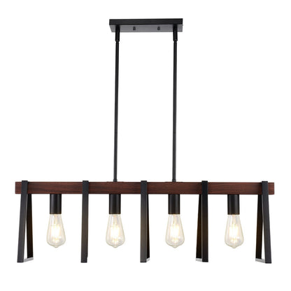 VEVOR 4-Light Kitchen Island Pendant Lights 60W Adjustable Dining Room Light E26 - Renee Lane Company
