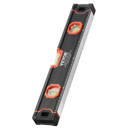 VEVOR 4-Piece Torpedo Level, 48/24/16/10 Inch All Magnetic Levels Set, Fluorescent Light Up Bubble Vials Ruler for 45/90/180 Degree, Aluminum Alloy Magnetic Box Leveler Tool, SAE and Metric Scale - Renee Lane Company