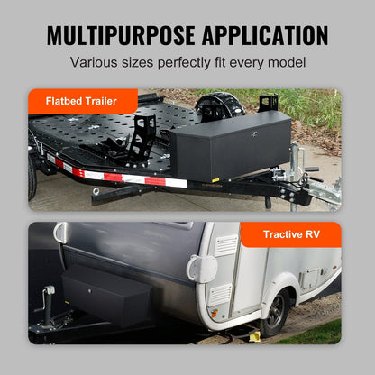 VEVOR Carbon Steel Trailer Tongue Box - Secure, Weather-Proof Storage - Renee Lane Company