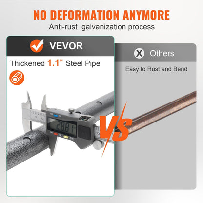 VEVOR Cargo Bar, Truck Bed Bar Adjustable from 40" to 73", Heavy-duty Steel Cargo Stabilizer Bar with 220 lbs Capacity, Truck Load Bar Stop Sliding for Pickup Truck Bed, SUV, Minitruck - Renee Lane Company