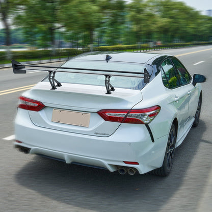 VEVOR GT Wing Car Spoiler, 53.1 inch Universal Spoiler with Double Deck, Adjustable Lightweight Aluminum, Car Rear Spoiler Wing, Racing Spoiler BGW/JDM Drift Black - Renee Lane Company