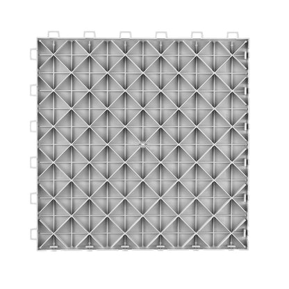 VEVOR Garage Tiles Interlocking, 12 x 12 x 0.53 inch 25 Pack Garage Floor Covering Tiles, Non-Slip Double-Sided Texture Garage Flooring Tiles, for Garages, Basements, Repair Shops, Silver - Renee Lane Company