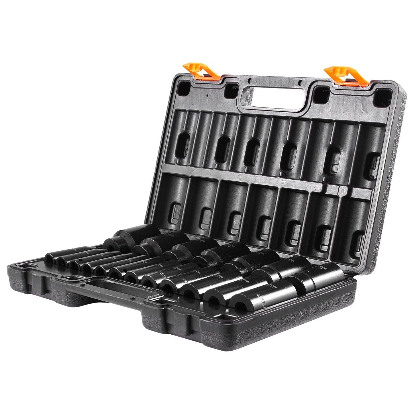 VEVOR Impact Socket Set 1/2 Inches 19 Piece Impact Sockets, Deep Socket, 6-Point Sockets, Rugged Construction, Cr-V, 1/2 Inches Drive Socket Set Impact 3/8 inch - 1-1/2 inch, with a Storage Cage - Renee Lane Company