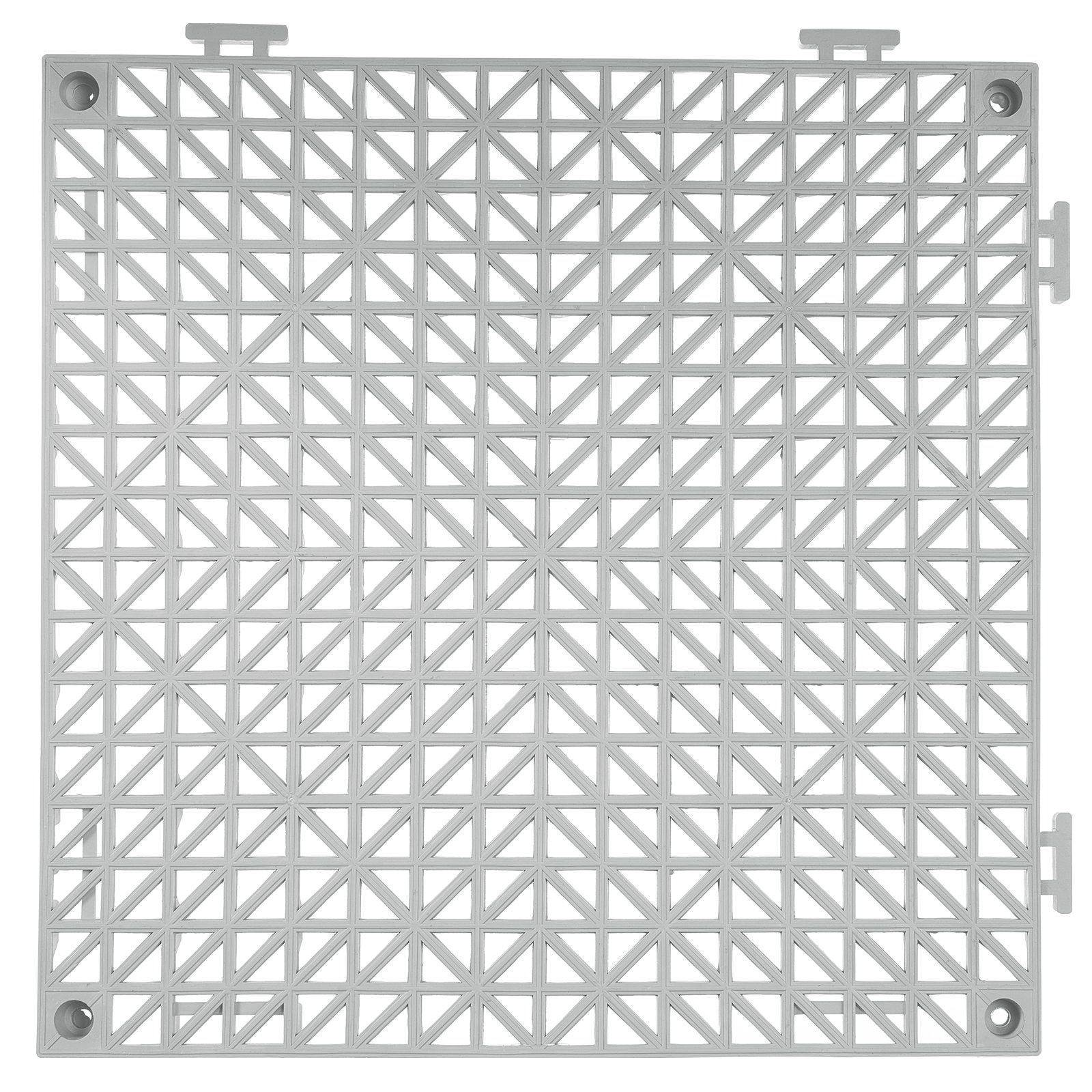 VEVOR Interlocking Tile 50PCS Gray, Drainage Tiles 12" x 12" Splicing, PVC Interlocking Drainage Floor Tiles, Non-Slip Drainage Holes for Restroom, Bathroom, Kitchen, Pool, Wet Areas - Renee Lane Company