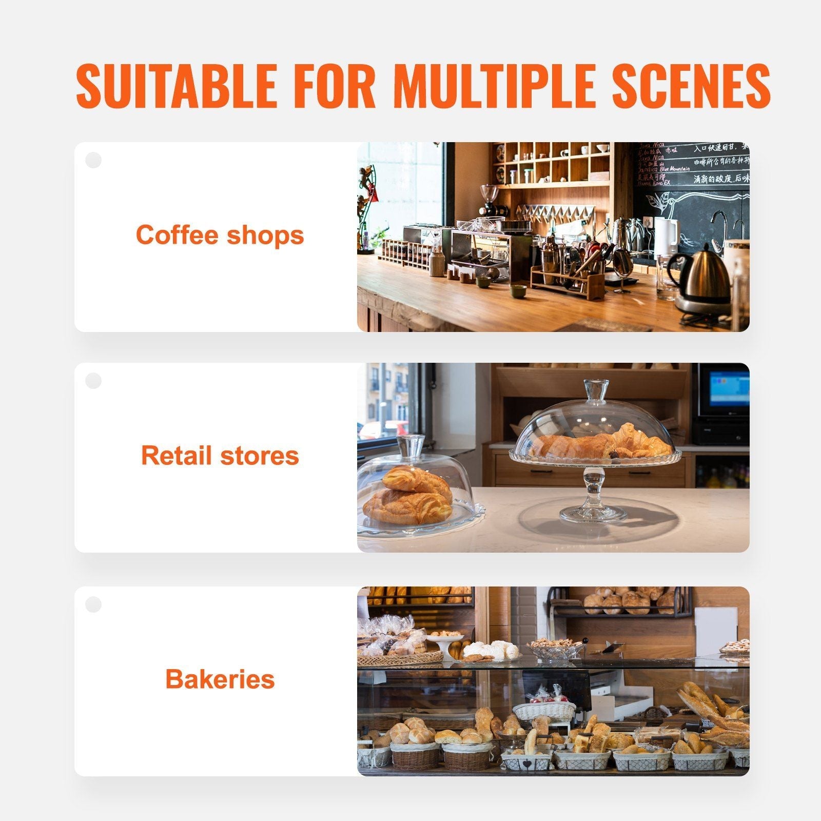 VEVOR Pastry Display Case, 2-Tier Commercial Countertop Bakery Display Case, Acrylic Display Box with Rear Door Access & Removable Shelves, Keep Fresh for Donut Bagels Cake Cookie, 20.7"x13.2"x11.9" - Renee Lane Company