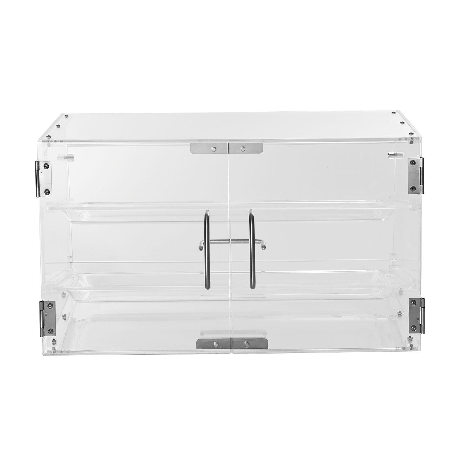 VEVOR Pastry Display Case, 2-Tier Commercial Countertop Bakery Display Case, Acrylic Display Box with Rear Door Access & Removable Shelves, Keep Fresh for Donut Bagels Cake Cookie, 20.7"x13.2"x11.9" - Renee Lane Company