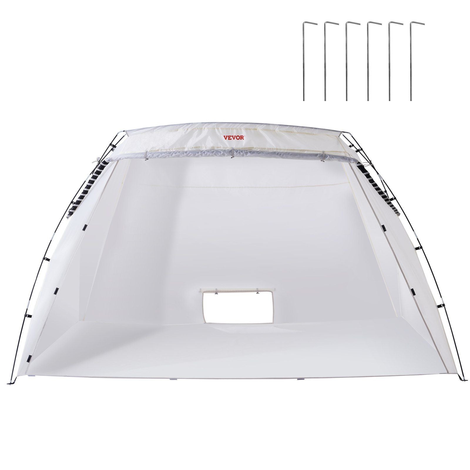 VEVOR Portable Paint Booth, Larger Spray Paint Tent with Built-in Floor & Mesh Screen, Painting Tent Station for Furniture DIY Hobby Tool, 10x7x6ft Spray Paint Shelter - Renee Lane Company