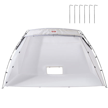 VEVOR Portable Paint Booth, Larger Spray Paint Tent with Built-in Floor & Mesh Screen, Painting Tent Station for Furniture DIY Hobby Tool, 10x7x6ft Spray Paint Shelter - Renee Lane Company