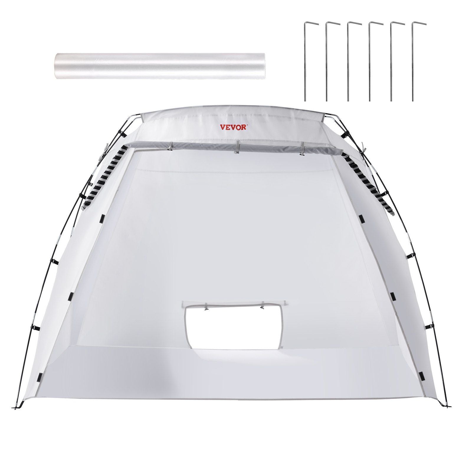 VEVOR Portable Paint Booth, Larger Spray Paint Tent with Built-in Floor & Mesh Screen, Painting Tent Station for Furniture DIY Hobby Tool, 7.5x5.2x5.2ft Spray Paint Shelter - Renee Lane Company