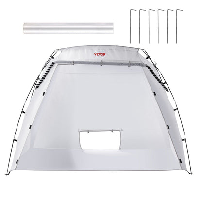 VEVOR Portable Paint Booth, Larger Spray Paint Tent with Built-in Floor & Mesh Screen, Painting Tent Station for Furniture DIY Hobby Tool, 7.5x5.2x5.2ft Spray Paint Shelter - Renee Lane Company