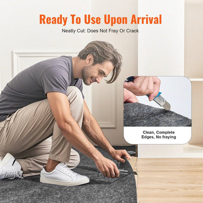 VEVOR Rug Pad Gripper 4' x 6' Protective Carpet Pad 0.47" Thick for All Floors - Renee Lane Company