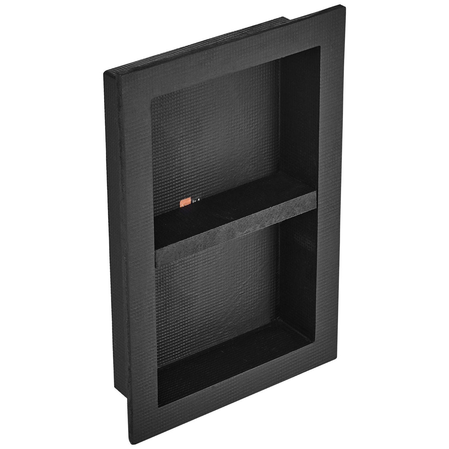 VEVOR Shower Niche Ready for Tile 16" x 24", Double Shelf Organizer, Square Corners Wall-inserted Niche Recessed, Sealed Protection Modern Soap Storage Niche for Shower Bathroom, Black - Renee Lane Company