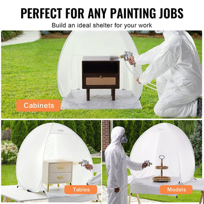 VEVOR Spray Paint Shelter Portable Spray Paint Tent Booth 40x35x40 in Pop Up - Renee Lane Company