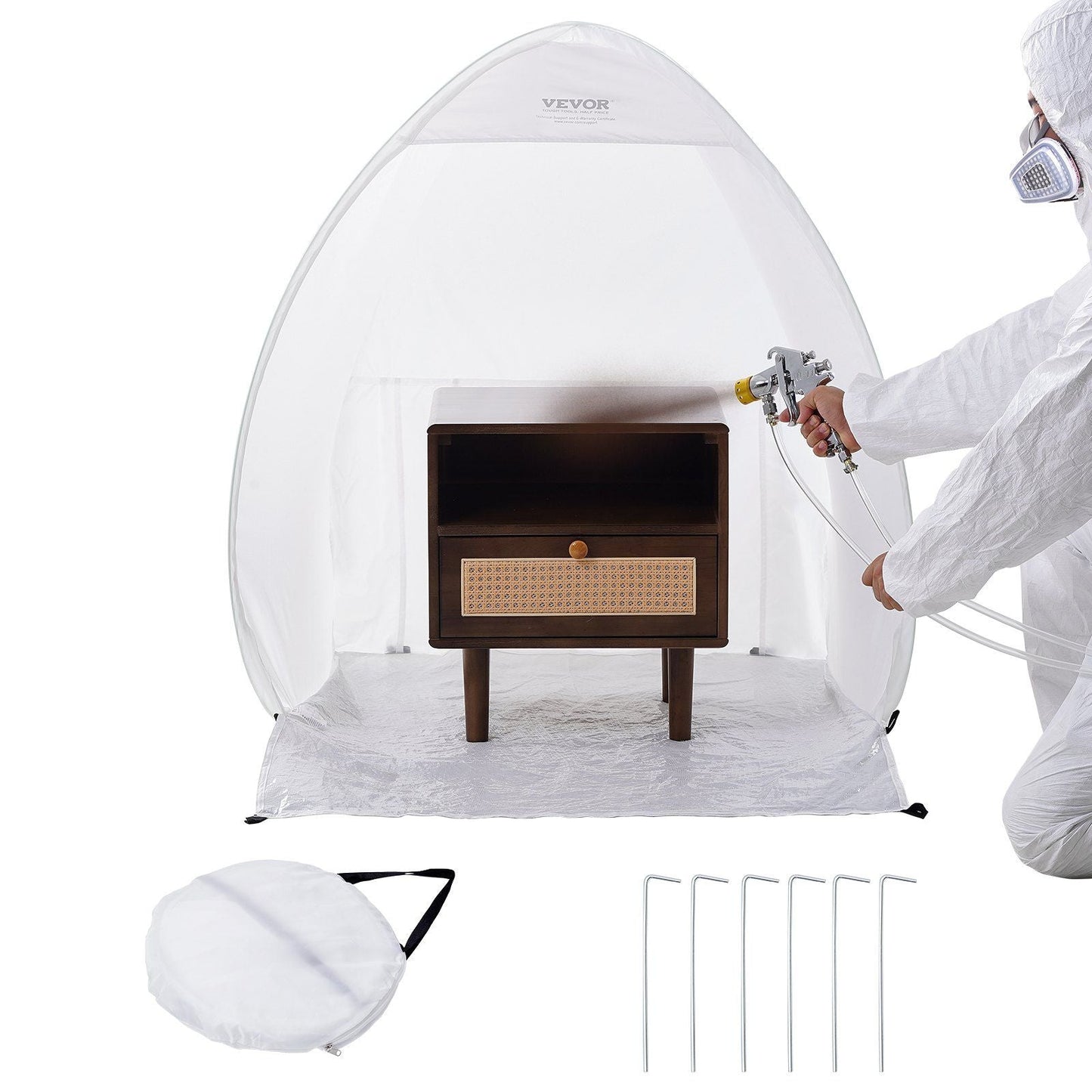 VEVOR Spray Paint Shelter Portable Spray Paint Tent Booth 40x35x40 in Pop Up - Renee Lane Company