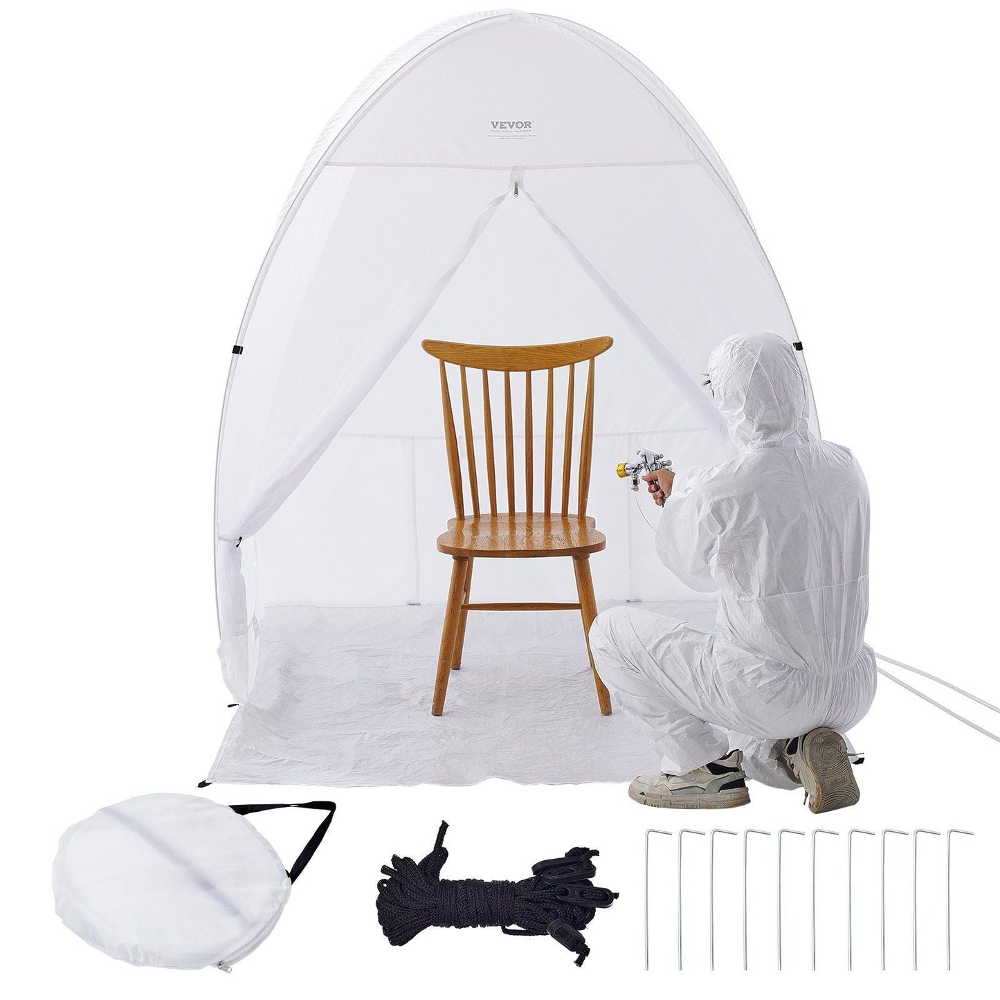 VEVOR Spray Paint Shelter Portable Spray Paint Tent Booth 60x60x70 in Pop Up - Renee Lane Company