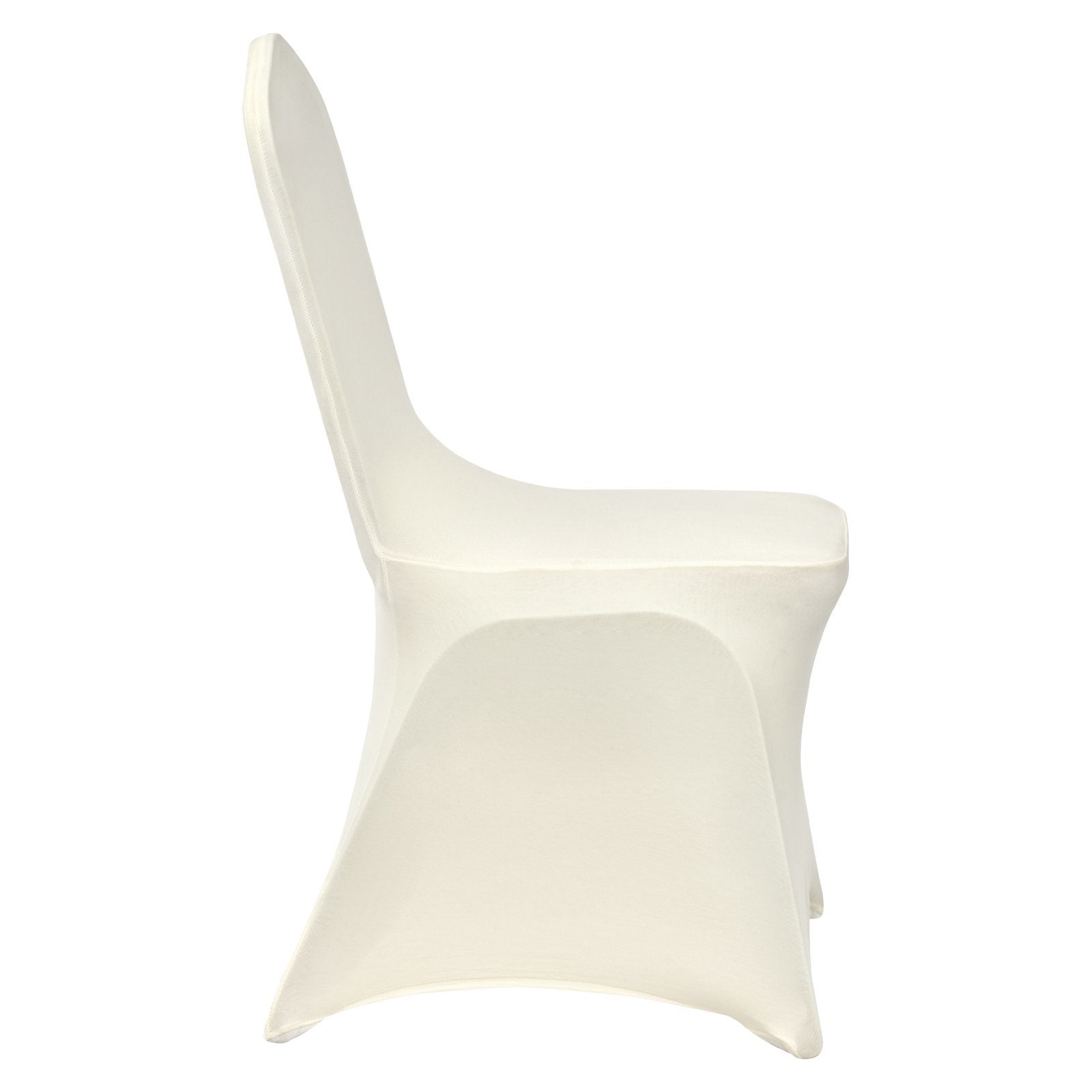 VEVOR Stretch Spandex Folding Chair Covers, Universal Fitted Chair Cover, Removable Washable Protective Slipcovers, for Wedding, Holiday, Banquet, Party, Celebration, Dining (50PCS Ivory White) - Renee Lane Company