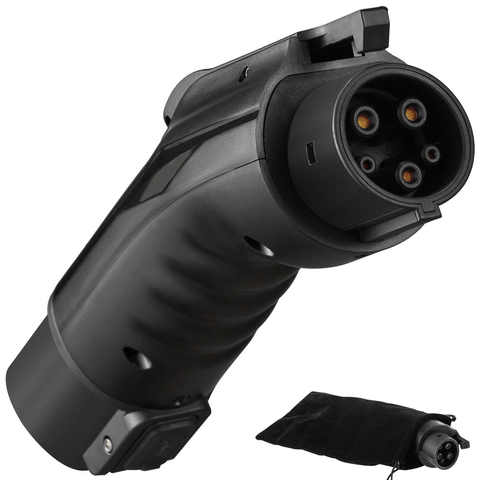VEVOR Tesla to J1772 Charging Adapter, Max 48 Amp 240V, J1772 EVs Charger Adapter, with IP65 Storage Bag Anti-Drop Lock, for Tesla High Powered Wall Connector, Destination Charger and Mobile Connector - Renee Lane Company